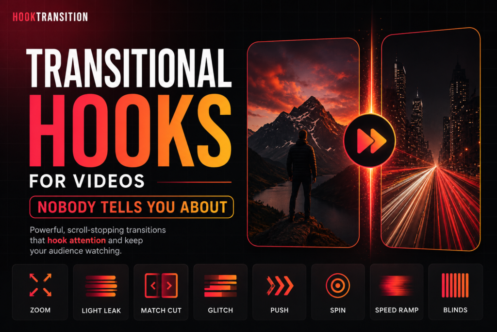 creator scripting transitional hooks for videos