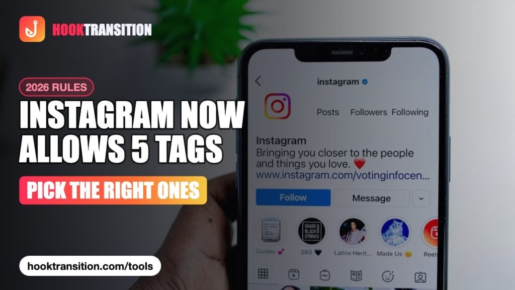 Hashtags for TikTok and Reels in 2026 — Instagram 5 hashtag limit